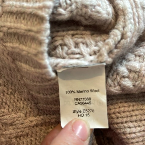 Madewell | Palisade Back-Zip Sweater in Heathered Pink merino wool medium - Picture 7 of 7